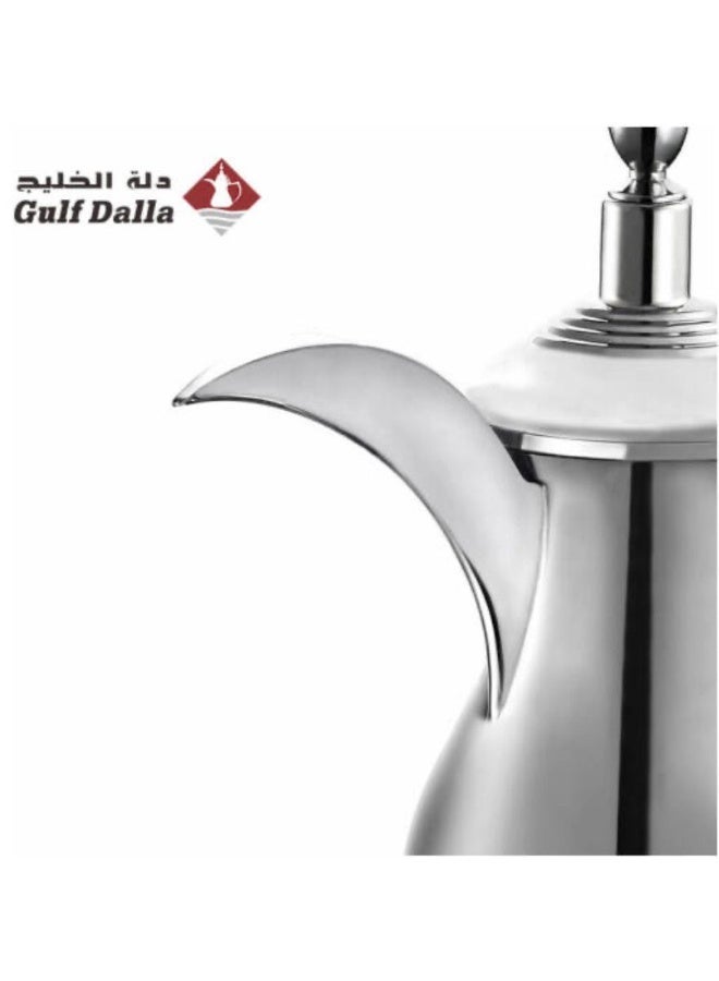 غالف دالا دلة خليجية كهربائية لتحضير القهوة العربية مع قاعدة تحكم ذكية – تشطيب كروم – 700 مل – 700 واط | GA-C91941 - Image 5